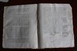 Autographe - Circulaire n°1385 concernant la conscription militaire. Hourier-Eloy Charles-Antoine (1753-1849), député régicide, un des premiers ...