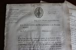 Autographe - Circulaire n°1315 concernant la Marque d'or et d'argent. Hourier-Eloy Charles-Antoine (1753-1849), député régicide, un des premiers ...