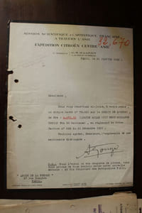 [André Citroën, Croisière Jaune] Lettre signée 26 janvier 1933