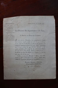Lettre signée