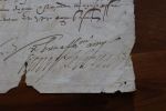 Lettre signée - signature autographe (Château de la Bretesche 1590-1591, Loire-Atlantique, Nantes, Guerre de la Ligne, Henri IV). Henry [Henri] de ...