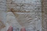 Lettre signée - exceptionnel document sur peau de vélin, nomination comme commandant. (Château de la Bretesche 1590-1591, Loire-Atlantique, Nantes, ...