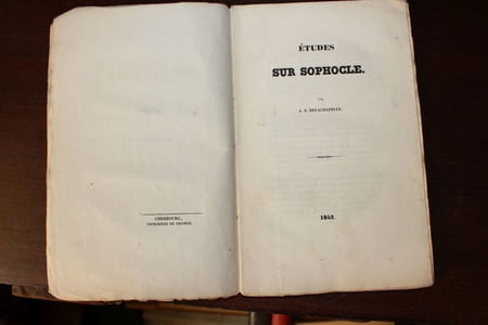 Etudes sur Sophocle - Thèse pour le doctorat, université de Caen.