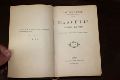 Crainquebille, Putois, Riquet et plusieurs autres contes profitables.. Anatole France
