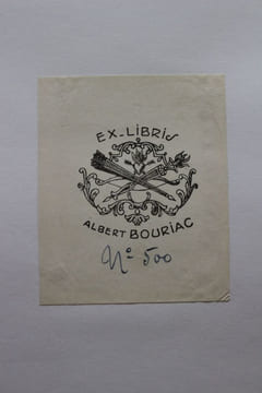 Ex-libris.. Albert Bouriac (propriétaire), Ex-libris.