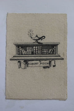 Ex-libris.. Albert Pioch (propriétaire), Ex-libris.