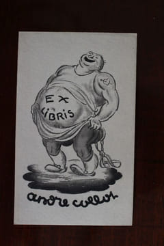 Ex-libris.. André Collot (1897-1976), peintre, graveur (propriétaire et artiste), Ex-libris.