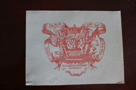  Ex-libris.. Apothicaires et épiciers de Rouen (propriétaire), Ex-libris.