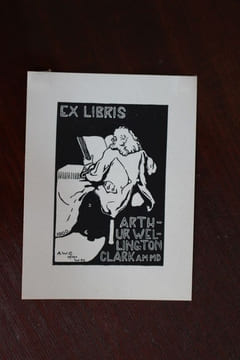 Ex-libris.. Arthur Wellington Clark (propriétaire), Ex-libris.