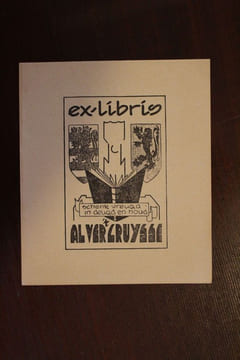 Ex-libris.. Al Ver Cruysse (propriétaire), Ex-libris.