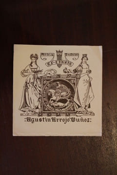 Ex-libris.. Agustin Arrojo Munoz (propriétaire), Ex-libris.