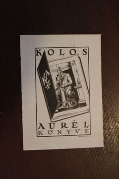 Ex-libris.. Kolos Aurél (propriétaire), Ex-libris.