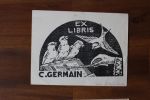  Ex-libris.. C Germain (propriétaire) ; P Perrin (artiste), Ex-libris.