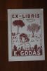  Ex-libris.. E Godas (artiste & propriétaire), Ex-libris.