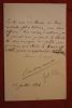 Lettre autographe signée à Aurélien Scholl. Bachaumont, Emile Gérard dit (mort en 1891), journaliste au Voltaire