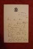 Lettre autographe signée à Aurélien Scholl. Clément Bertie-Marriott (1848-ap.1904), journaliste, écrivain