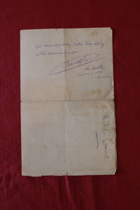 Lettre autographe signée à Aurélien Scholl