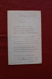 Lettre autographe signée à Aurélien Scholl