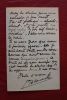 Lettre autographe signée à Aurélien Scholl. Henri Opper de Blowitz (1825-1903), journaliste,