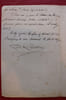 Lettre autographe sign&eacute;e &agrave; Aur&eacute;lien Scholl. Pierre de Castelnau, journaliste