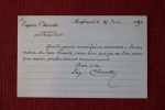 Lettre autographe signée à Aurélien Scholl. Chavette, Eugène Vachette dit (1827-1902), écrivain