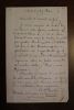 Lettre autographe signée à Aurélien Scholl. Daniel Cloutier (1862-1902), député, journaliste, membre important de la Ligue des Patriotes.