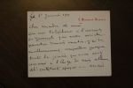 Lettre autographe signée à Aurélien Scholl. Armand Dayot (1851-1934), critique d'art, historien.