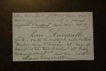 Carte autographe signée à Aurélien Scholl. Pierre Decourcelle (1856-1926), romancier, dramaturge.