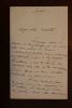 Lettre autographe signée à Aurélien Scholl. Paul Dollfus (1867-1949), homme de lettres, journaliste.