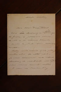 Lettre autographe signée à Aurélien Scholl