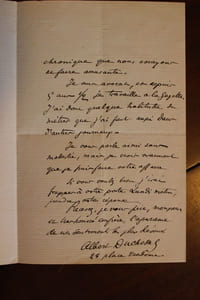 Lettre autographe signée à Aurélien Scholl