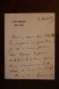 Lettre autographe signée à Aurélien Scholl. Alfred Edwards (1856-1914), journaliste, fondateur du Matin. 