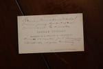 Carte autographe &agrave; Aur&eacute;lien Scholl. Camille Eti&eacute;vant (1811-1885), journaliste