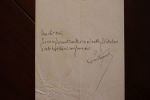 Lettre autographe signée à Aurélien Scholl. Emile Faguet (1847-1916), écrivain, critique. 