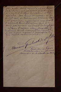 Lettre autographe signée à Aurélien Scholl