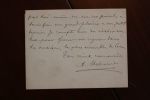 Lettre autographe signée à Aurélien Scholl. Adrien Hébrard (1833-1914), journaliste, homme politique. 