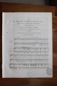 Le nouveau seigneur de village - Partition gravée pour piano ou harpe.