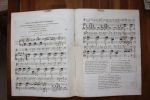 Cartel des chevaliers français, romance guerrière - Partition gravée pour piano ou harpe.. Henry Giraud [musique & texte], 