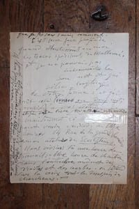 Lettre autographe signée à André Fontainas