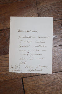 Lettre autographe signée