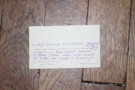 Carte autographe