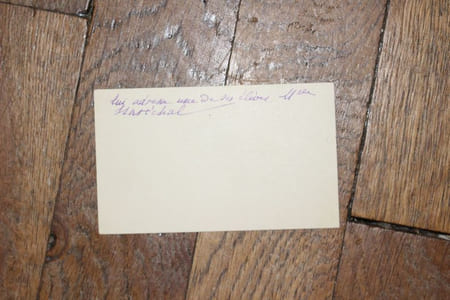 Carte autographe