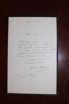 Lettre autographe signée. Ernest Hamel (1826-1898), historien (de Robespierre), homme politique.