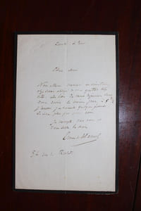 Lettre autographe signée