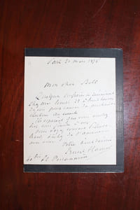 Lettre autographe signée