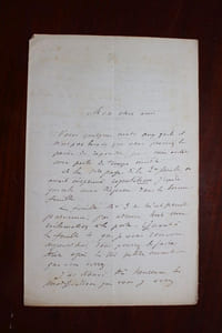 Lettre autographe signée