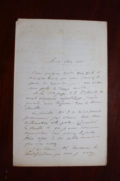 Lettre autographe signée. Ernest Hamel (1826-1898), historien (de Robespierre), homme politique.