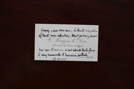 Lettre autographe signée