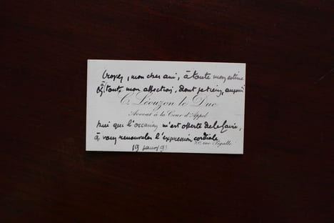 Lettre autographe signée. Claude Léouzon-le-Duc (1860-1932), avocat, homme politique, boulangiste.