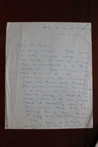 Lettre autographe signée